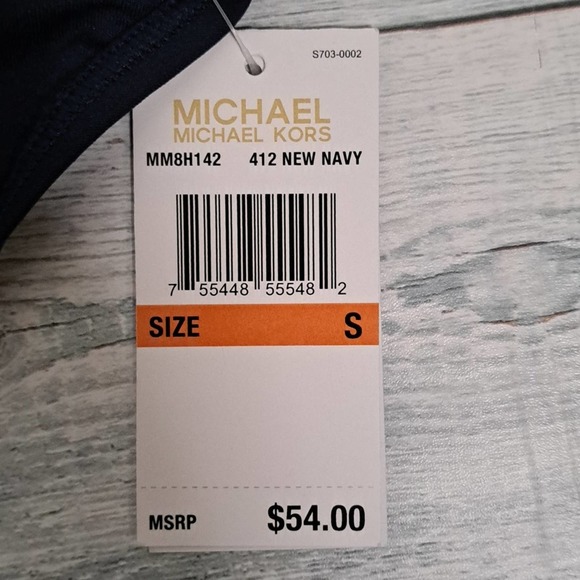 MICHAEL Michael Kors Classic Bikini Swim Bottom Navy - Picture 7 of 9